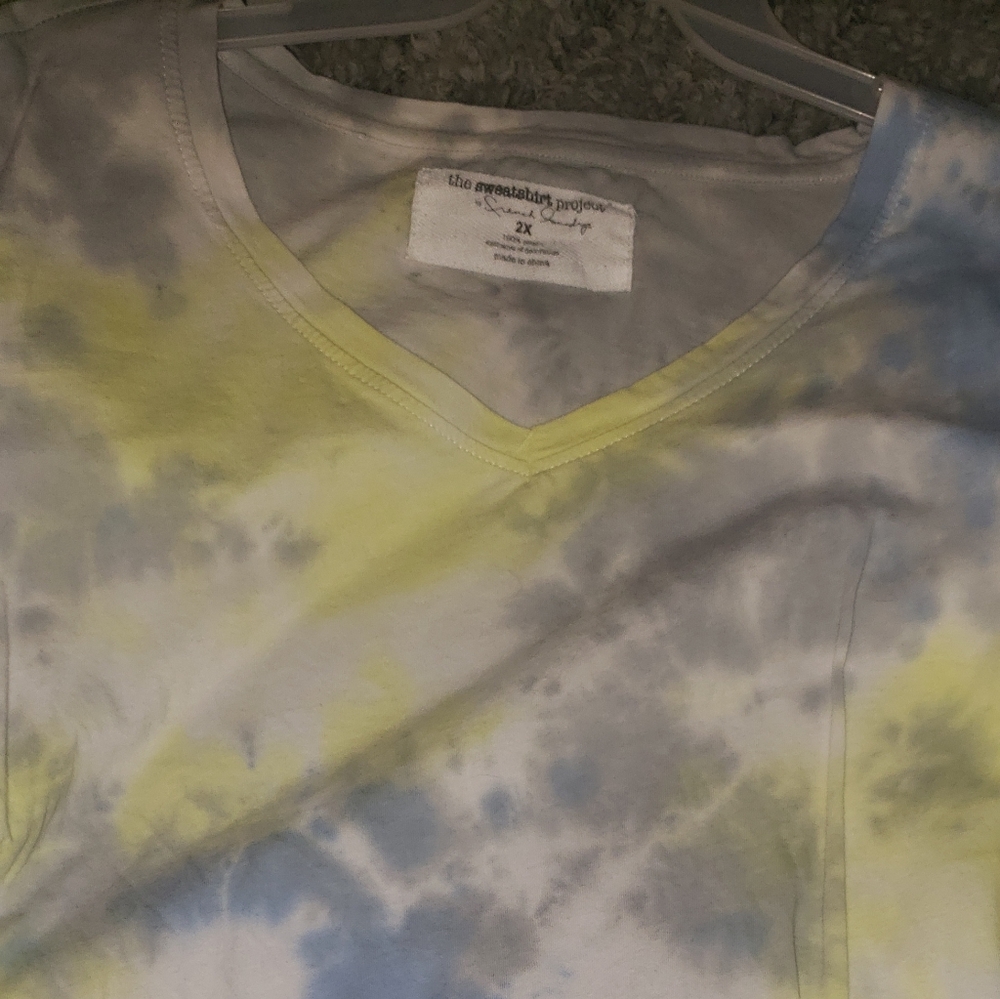 Long sleeve tie dye tee